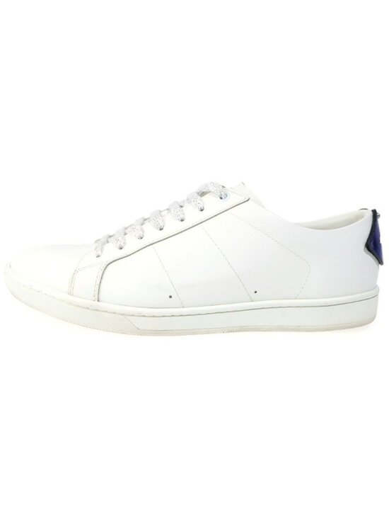 Saint Laurent Paris Lip Pearl Low Cut Sneakers White